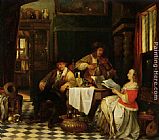 Baron Jan August Hendrik Leys The Musician painting